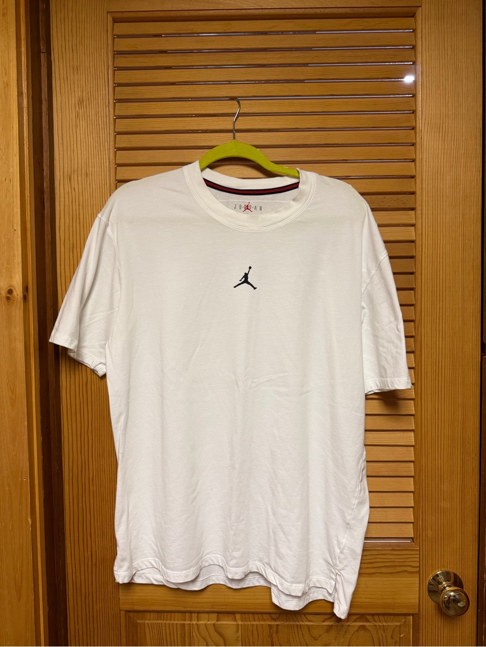 Jordan Jumpman Dri-FIT White T-Shirt Men’s Large Athletic Cotton Blend Tee